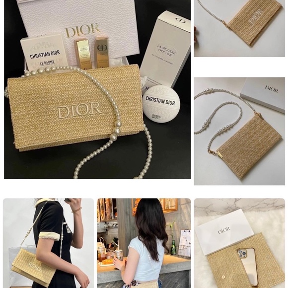 Dior Straw Crossbody bag❤️New, authentic! - Picture 7 of 10